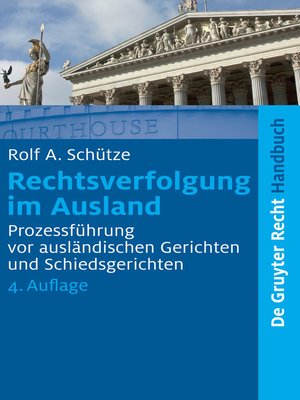 cover image of Rechtsverfolgung im Ausland